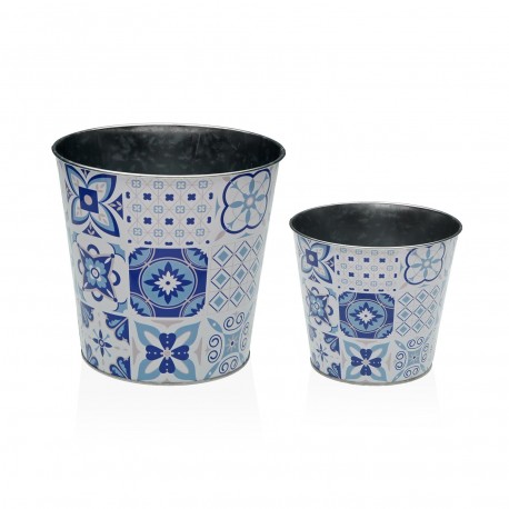 POT EN MÉTAL AZURITE XL