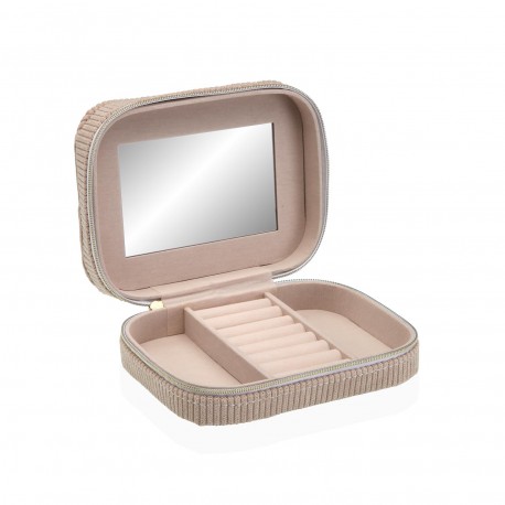 BOÎTE À BIJOUX VELOURS BEIGE