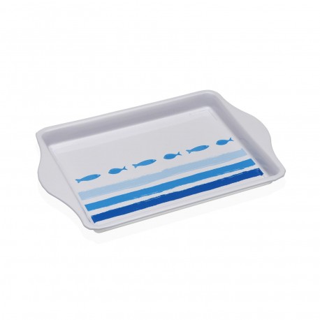 PLATEAU MÉTAL "OCEANIC" AVEC POIGNÉES