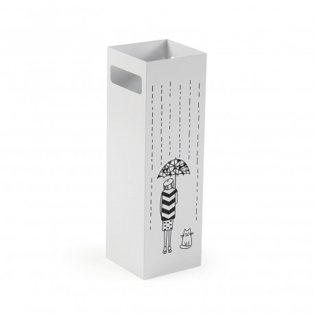 PORTE-PARAPLUIES FILLETTE PLUIE BLANC