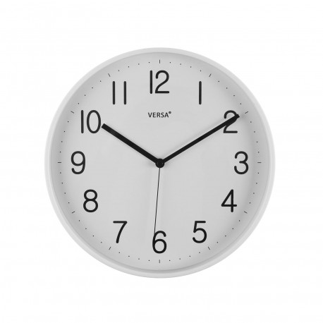 HORLOGE MURALE BLANCHE 30 CM
