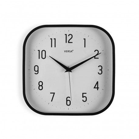 HORLOGE MURALE "SQUARE" NOIRE