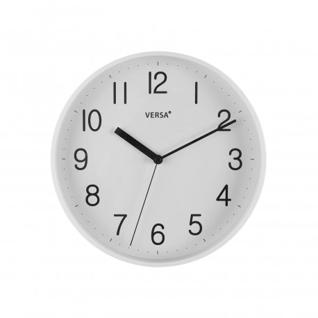 HORLOGE MURALE BLANCHE 25 CM