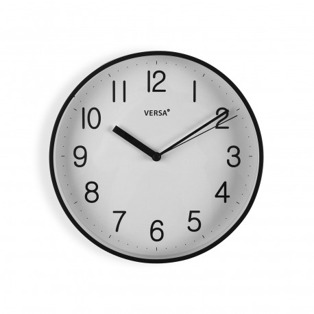 HORLOGE MURALE NOIRE 25 CM