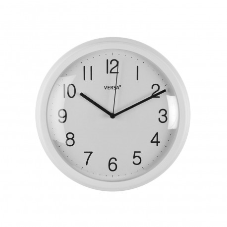 HORLOGE MURALE BLANCHE 26 CM