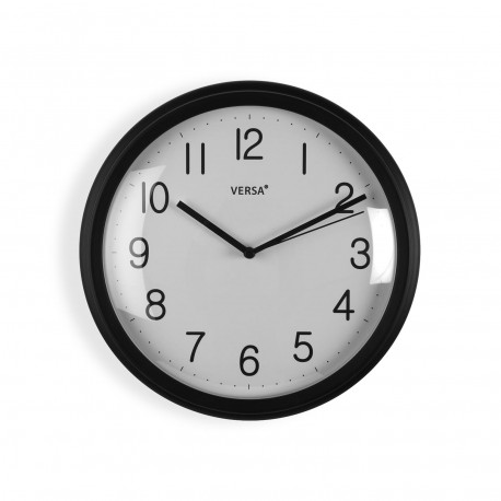 HORLOGE MURALE NOIRE 26 CM