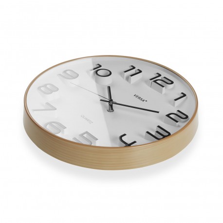 HORLOGE MURALE BLANCHE 30 CM