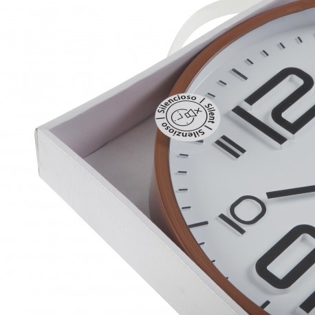 HORLOGE MURALE BLANCHE 30 CM