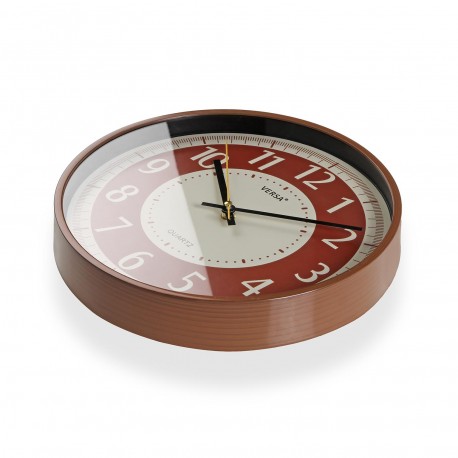 HORLOGE MURALE ROUGE 30 CM
