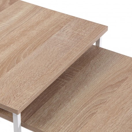 SET TABLES BASSES TIGRIS BLANC