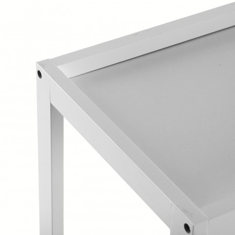 CHARIOT 3 NIVEAUX BLANC AVEC ROUES