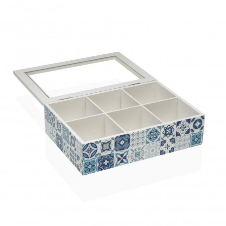 BOÎTE À THÉ AZURITA 6 EMPLACEMENTS