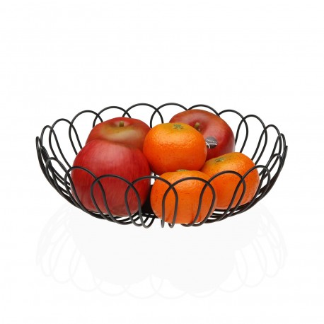 CORBEILLE À FRUITS FLEUR NOIR