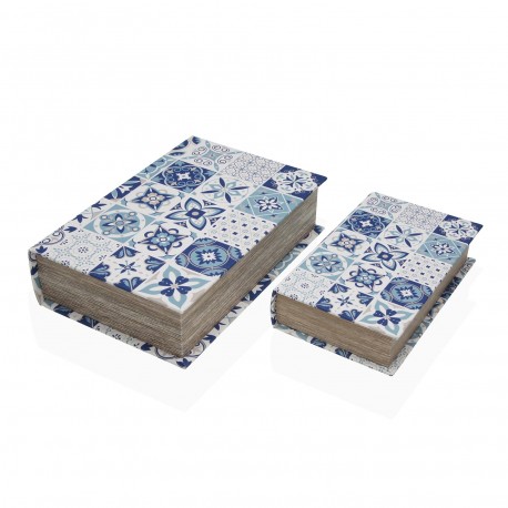 SET DE 2 LIVRES DÉCO "AZURITA"
