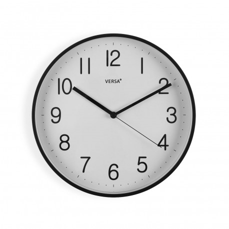 HORLOGE MURALE NOIRE 30 CM