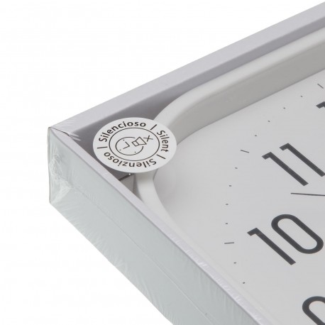 HORLOGE MURALE "SQUARE" BLANCHE