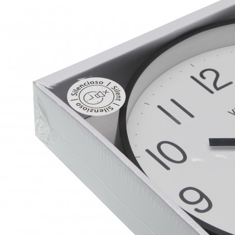 HORLOGE MURALE NOIRE 25 CM