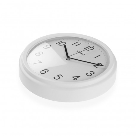 HORLOGE MURALE BLANCHE 26 CM