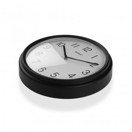 HORLOGE MURALE NOIRE 26 CM