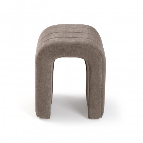 TABOURET TAPISSÉ BEIGE