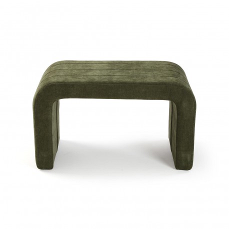 BANC TAPISSÉ VERT