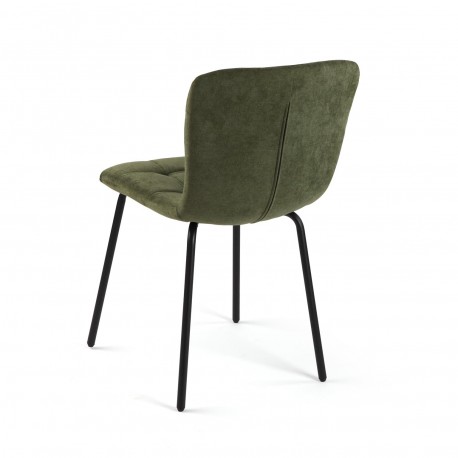 CHAISE TAPISSÉE VERT