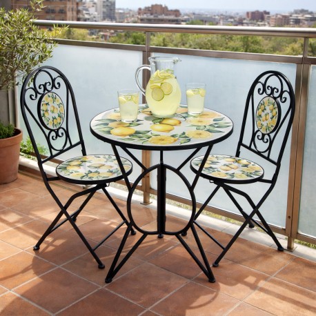 SET TABLE ET 2 CHAISES