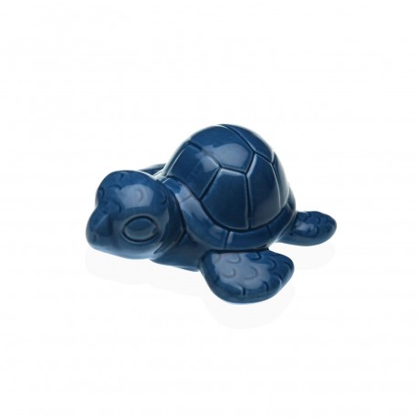 STATUETTE CÉRAMIQUE TORTUE MARINE BLEUE