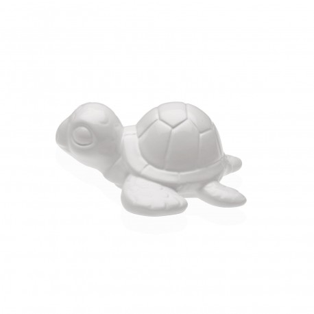 STATUETTE CÉRAMIQUE TORTUE MARINE BLANCHE