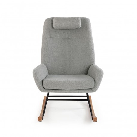 ROCKING CHAIR AVEC COUSSIN GRIS