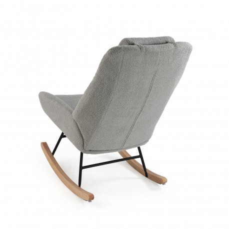 ROCKING CHAIR AVEC COUSSIN GRIS