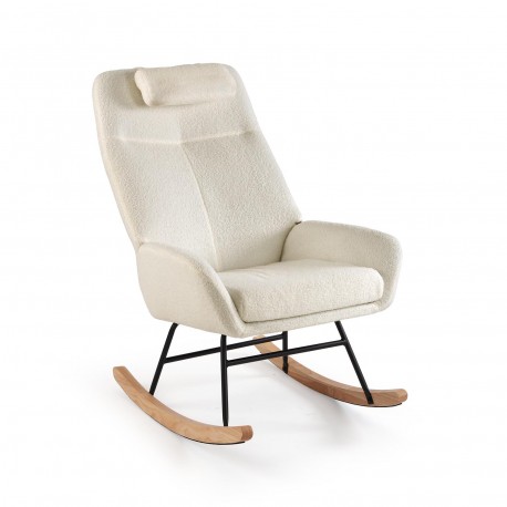 ROCKING CHAIR AVEC COUSSIN BEIGE