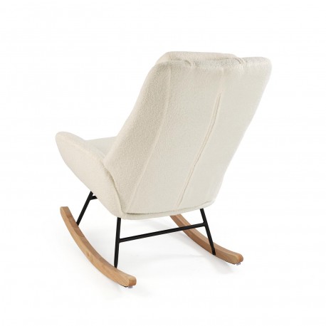 ROCKING CHAIR AVEC COUSSIN BEIGE