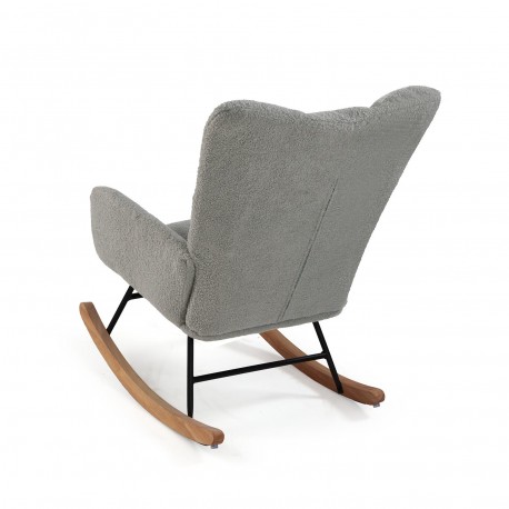 ROCKING CHAIR AVEC ACCOUDOIRS GRIS