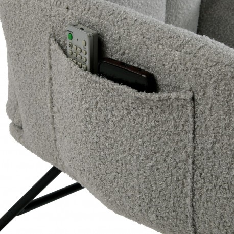 ROCKING CHAIR AVEC ACCOUDOIRS GRIS