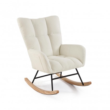 ROCKING CHAIR AVEC ACCOUDOIRS BEIGE