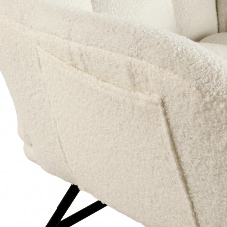 ROCKING CHAIR AVEC ACCOUDOIRS BEIGE