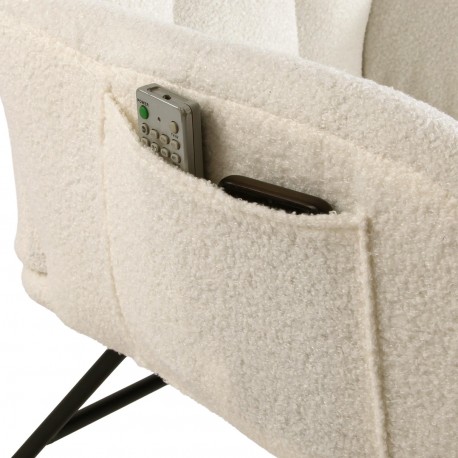 ROCKING CHAIR AVEC ACCOUDOIRS BEIGE