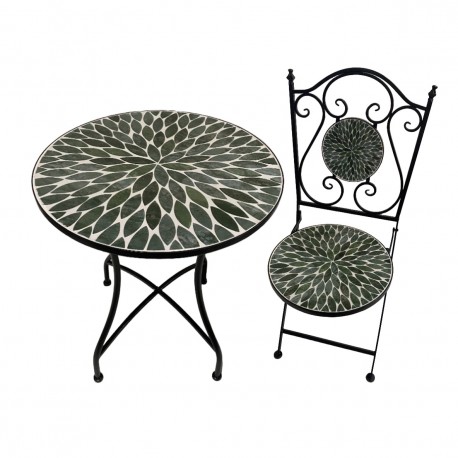 ENSEMBLE TABLE ET 2 CHAISES COYA