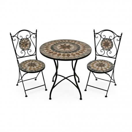 SET TABLE ET 2 CHAISES ERIS