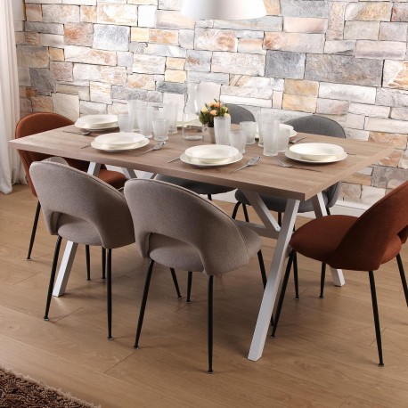 TABLE À MANGER SAGAS BLANCHE