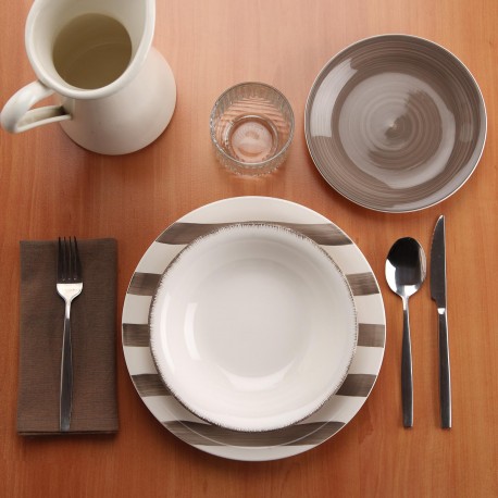 SERVICE 18 PIÈCES LIGIA GRIS