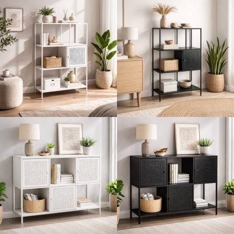 BUFFET BLANC 3 PORTES