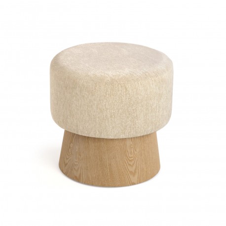 TABOURET POLY BLANC