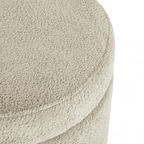 TABOURET POLY RANGEMENT BLANC