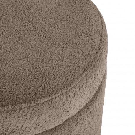 TABOURET POLY RANGEMENT BEIGE