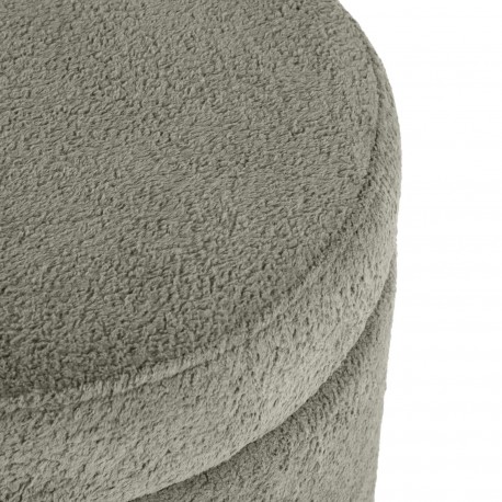TABOURET POLY RANGEMENT GRIS