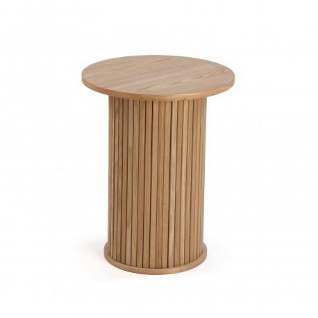 TABLE BASSE RONDE EN PIN