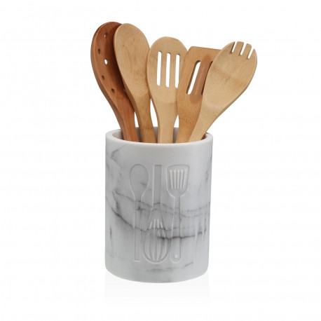 PORTE-USTENSILES VITI MARBRE BLANC GRAND