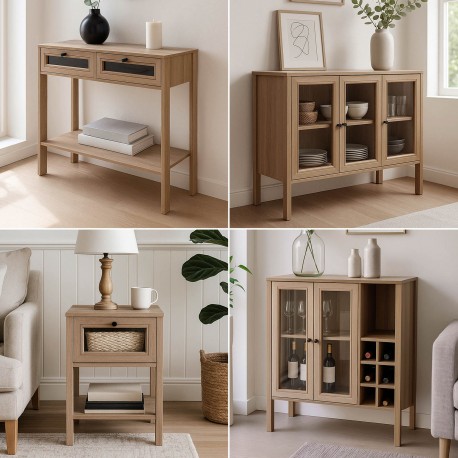 BUFFET LYDEN 2 PORTES AVEC CASIER À VIN